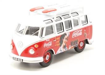 VW T1 Bus And Surfboards Coca Cola