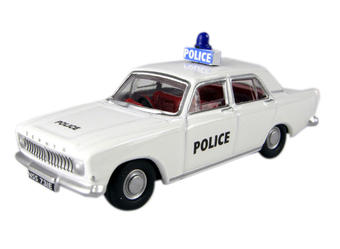 Ford Zephyr 6 Mk3 police car in white