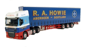 DAF FTGXF105 Super Space Cab curtainside in "R A Howie" livery