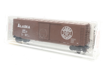 50' steel single door no roofwalk boxcar of the Alaska Railroad - red 8019