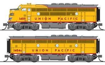 F3A & F3B EMD 1405 & 1404C of the Union Pacific - digital sound fitted