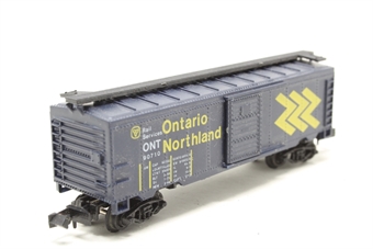 40' steel single sliding door boxcar of the Ontario Northland - dark blue 90710