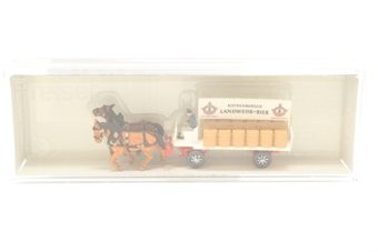 Horse Drawn Brewery Dray Cart