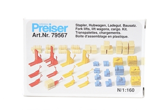 Forklifts, hand-trucks, pallets & loads kit