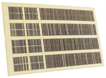 60' Weathered Bulkhead Flat Car Decks (4-Pack)