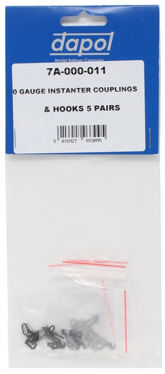 Instanter couplings with hooks - 5 pairs