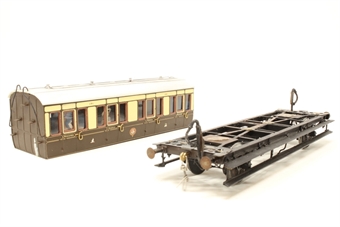 GWR 4 Wheeled 1st/2nd Class Composite Coach kit