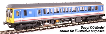 Class 121 'Bubble Car' single car DMU 55027 in revised Network SouthEast livery