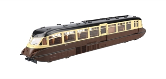 Streamlined Railcar W11 in BR lined chocolate and cream - DCC sound fitted
