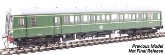 Class 122 'Bubble Car' single car DMU 55018 in BR green with speed whiskers - digital fitted