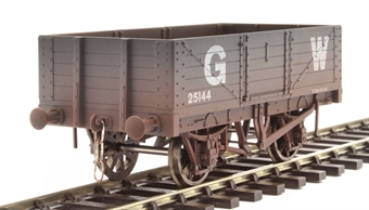 5-plank open wagon in GWR grey - 25144 - weathered
