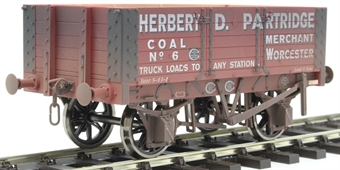 5-plank open wagon with 9ft wheelbase "Herbert D Partridge, Worcester" - 6 - weathered