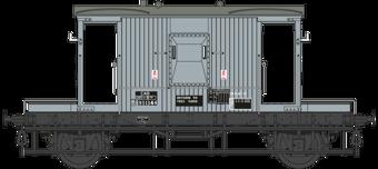 BR 20T Brake Van B951344 Grey CAO