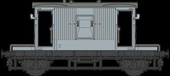 BR 20T Brake Van BR Grey Unnumbered