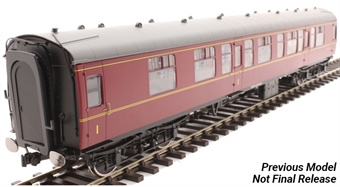 Mk1 CK Composite Corridor in BR maroon with window beading - SC15346 - digital fitted