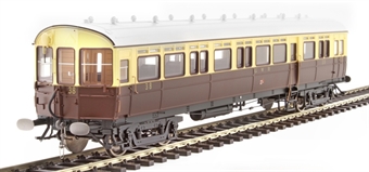 GWR Diagram 'N' 59' Autocoach 38 in GWR chocolate and cream with Twin Cities crest - light bar & digital fitted