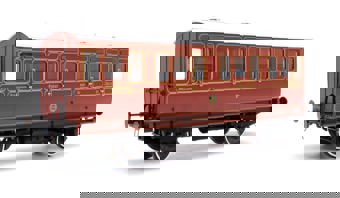 Stroudley 4 Wheel Gas Lit Composite Lined Brown 400 (Light Bar Fitted) - DCC Fitted