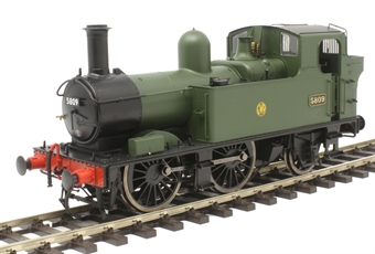 Class 58xx 0-4-2T 5809 in GWR green with shirtbutton logo - DCC Fitted