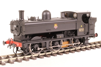 Class 57xx 0-6-0PT pannier 5717 in BR Black with early emblem