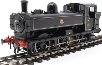 Class 57xx 0-6-0PT pannier 8763 in BR lined black with early emblem - Digital fitted