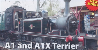 Class A1X Terrier 0-6-0 32655 in BR black with early emblem. DCC Sound Fitted