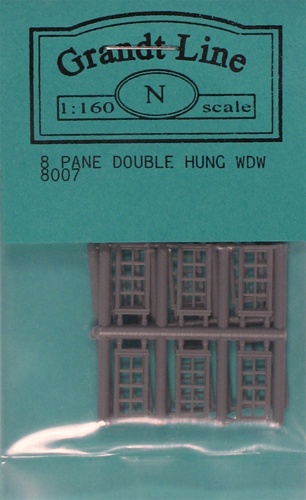 8-Pane Double Hung Window