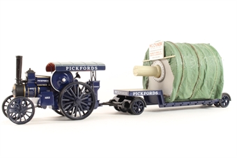 Fowler B6 Road Locomotive, Low Loader and Cylinder - 'Pickfords'
