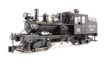 Two-truck Heisler steam locomotive "Luken Steel Company" in black