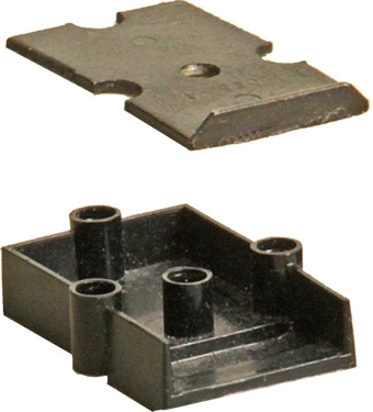 Plastic Gear Box Black - pack of 10