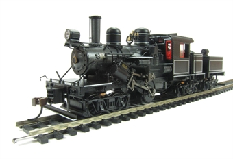 Climax 70 Ton 3 Truck - Unlettered black with stripes.