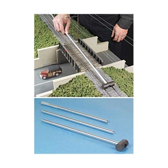 HO Gauge Track Cleaner on a Metal Stick