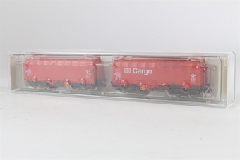Pack of two DB Cargo Coil Wagons