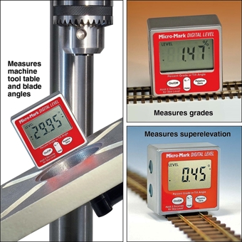 Minature Precision Digital Level (Measures Angles, Grades and Superelevation Curves)