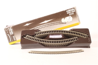 Pack of 10 Curved Radius track 145mm 45 Degrees