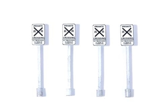 Custom Private Railroad Crossing Signs (4)