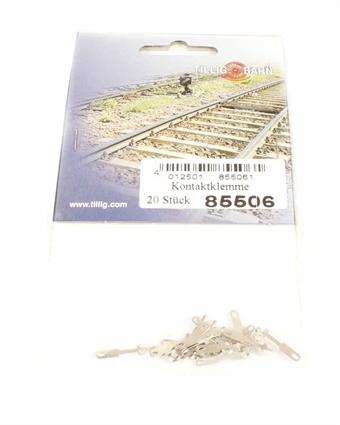 "Elite" single-rail power contact clips. Bag of 20
