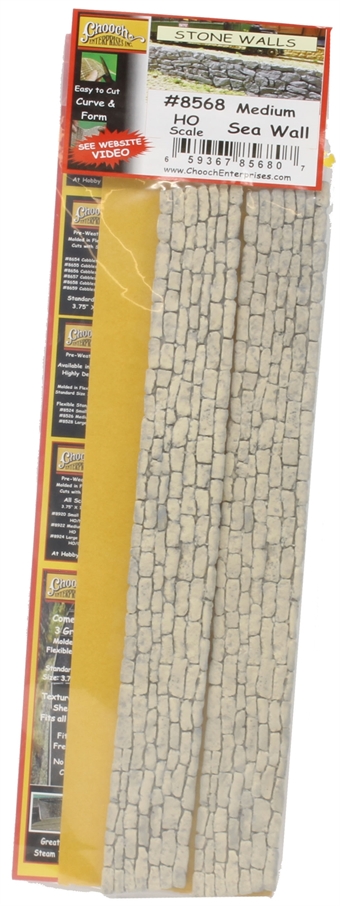 Flexible adhesive walling sheet - dockside wall - pack of two - 300mm x 30mm