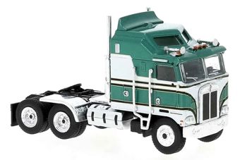 Kenworth K100 Aerodyne Sleeper-Cab Semi Tractor, Green/White