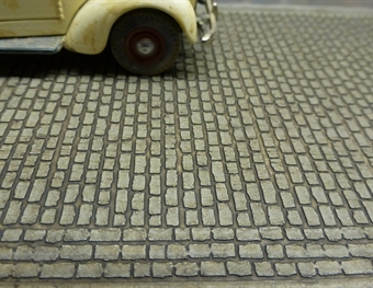 Flexible adhesive road sheet - small cobblestones - 300mm x 95mm