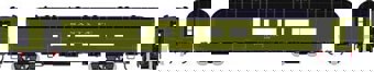 60' Arch Roof passenger Diner in Atchison, Topeka & Santa Fe Pullman Green #1422
