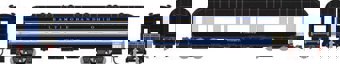 60' Arch Roof passenger Observation car in Baltimore & Ohio Blue & Gray #Peebles Corner
