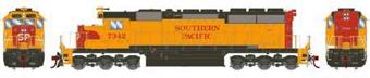 SD40 EMD 7342 of the Southern Pacific (Orange) 