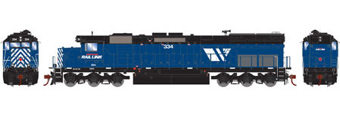 EMD SD45T-2 334 of the Montana Rail Link 