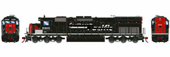 EMD SD45T-2 9300 of the NREX (ex-SP) - digital sound fitted