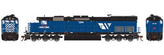 EMD SD45T-2 334 of the Montana Rail Link - digital sound fitted
