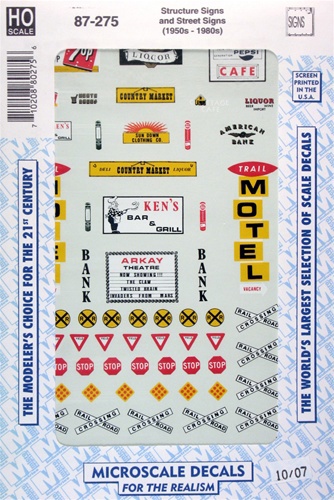 Structure Signs and Street Signs (1950s-1980s)