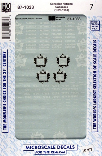 Canadian National Cabooses (1920-1961)