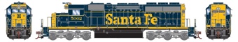 SD40 EMD 5019 of the Santa Fe 