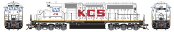 SD40 EMD 631 of the Kansas City Southern - digital sound fitted