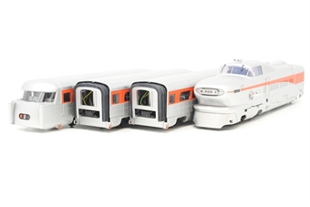 GM Aerotrain in 'GM demonstrator' livery - 4 car pack